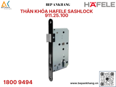 Thân khóa lưỡi gà và chốt chết Hafele E55/72A - Màu đen -  911.25.100 